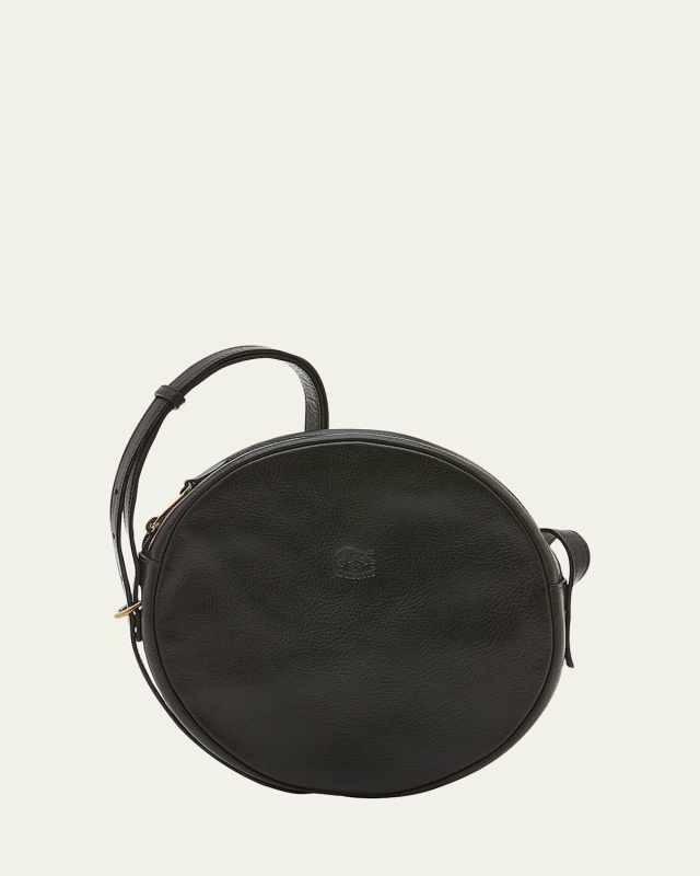 Disco Round Vegetable-Tanned Crossbody Bag
